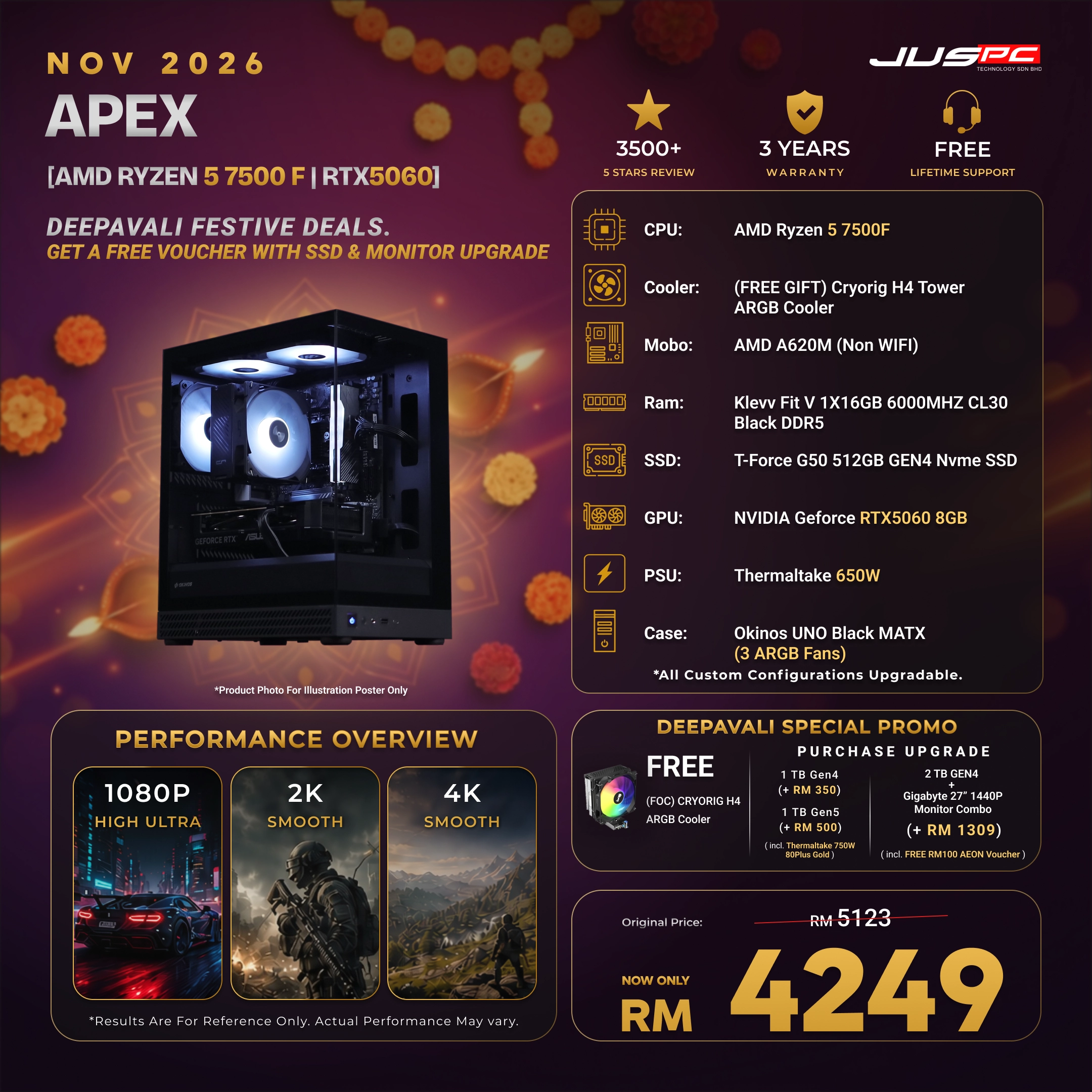 Apex (AMD RYZEN 5 7500F | RTX5060)