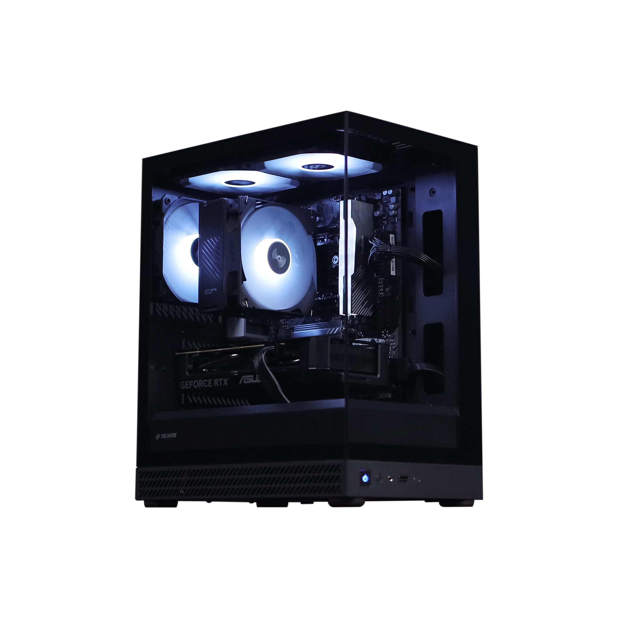 OKINOS UNO BLACK MATX (3 ARGB FANS) - BLACK