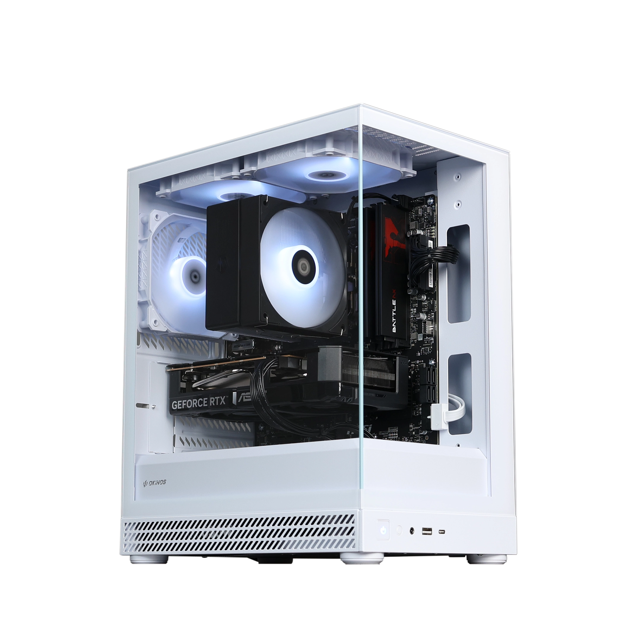 OKINOS UNO WHITE MATX (3 ARGB FANS)