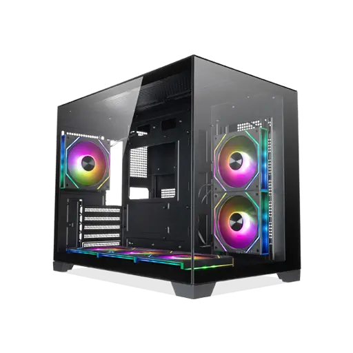 TECWARE VXN+ TG COMPACT DUAL CHAMBER MATX (5 REVERSE 1 FORWARD ARGB FANS)