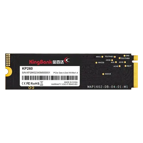 KINGBANK KP260 PLUS 1TB GEN4 TLC NVME SSD (R:7100MBs W:6500MBs)