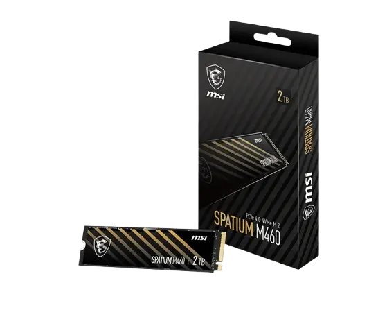 MSI SPATIUM M460 1TB GEN4 NVME SSD (R:5000MBs W:4500MBs)