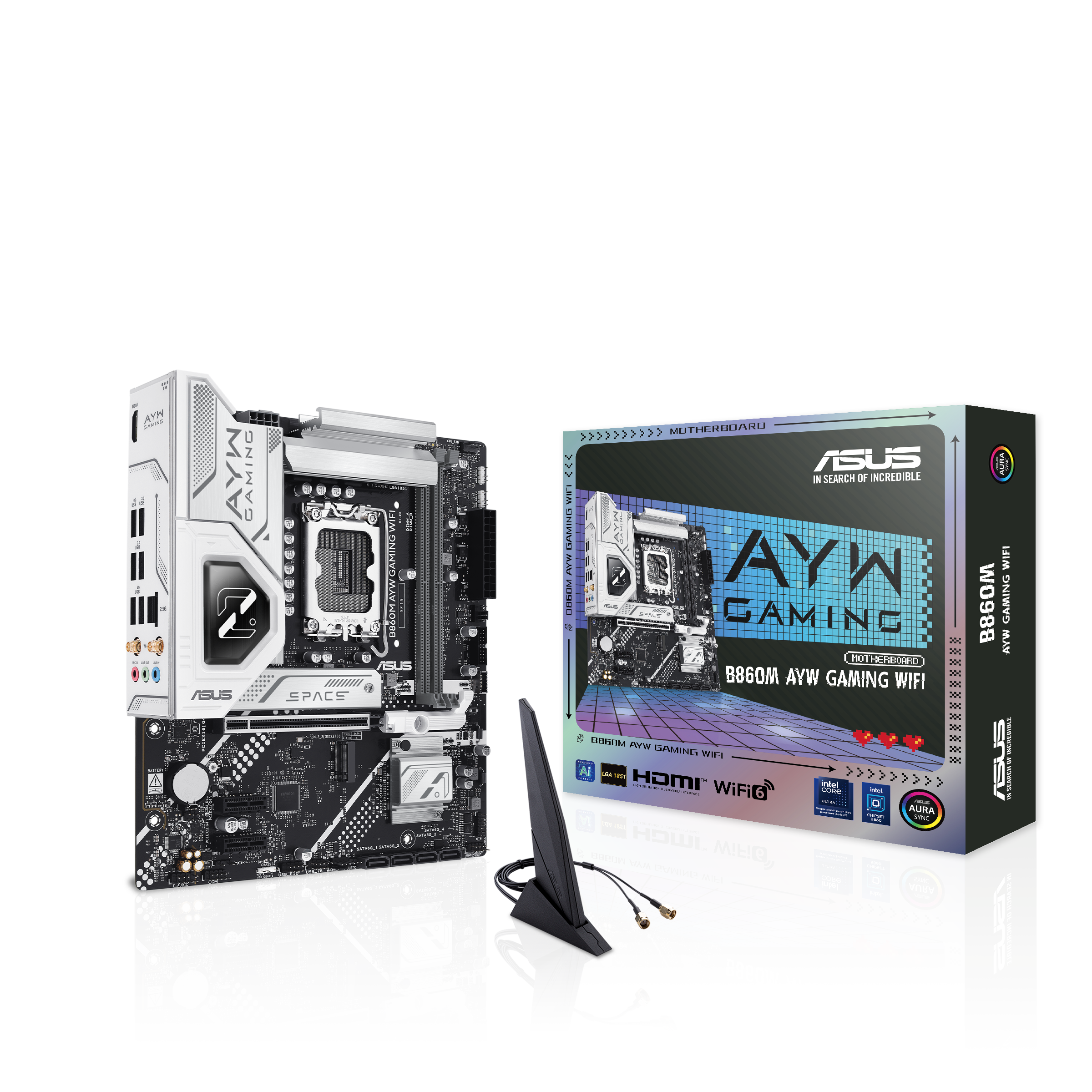 ASUS B860M AYW GAMING WIFI (WIFI 6 | BT 5.3) (2x RAM SLOT | 2x NVME SLOT)