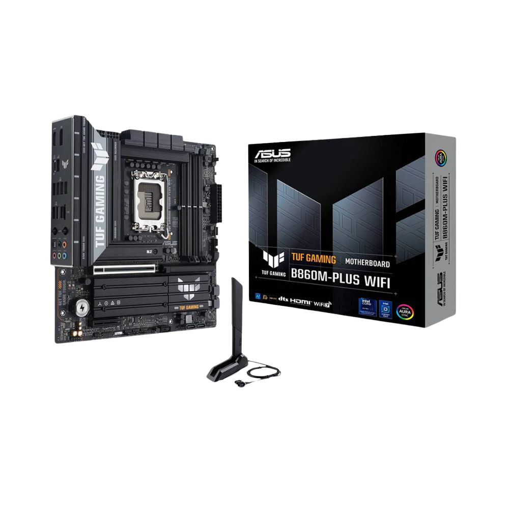 ASUS TUF GAMING B860M-PLUS WIFI (WIFI 7 | BT 5.4) (4x RAM SLOT | 3x NVME SLOT)