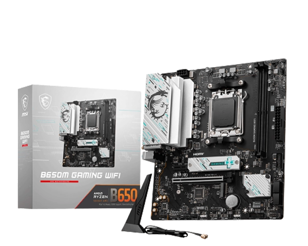 MSI B650M GAMING WIFI (WIFI 6E | BT 5.3 | 2× RAM SLOTS | 2× NVME SLOTS)