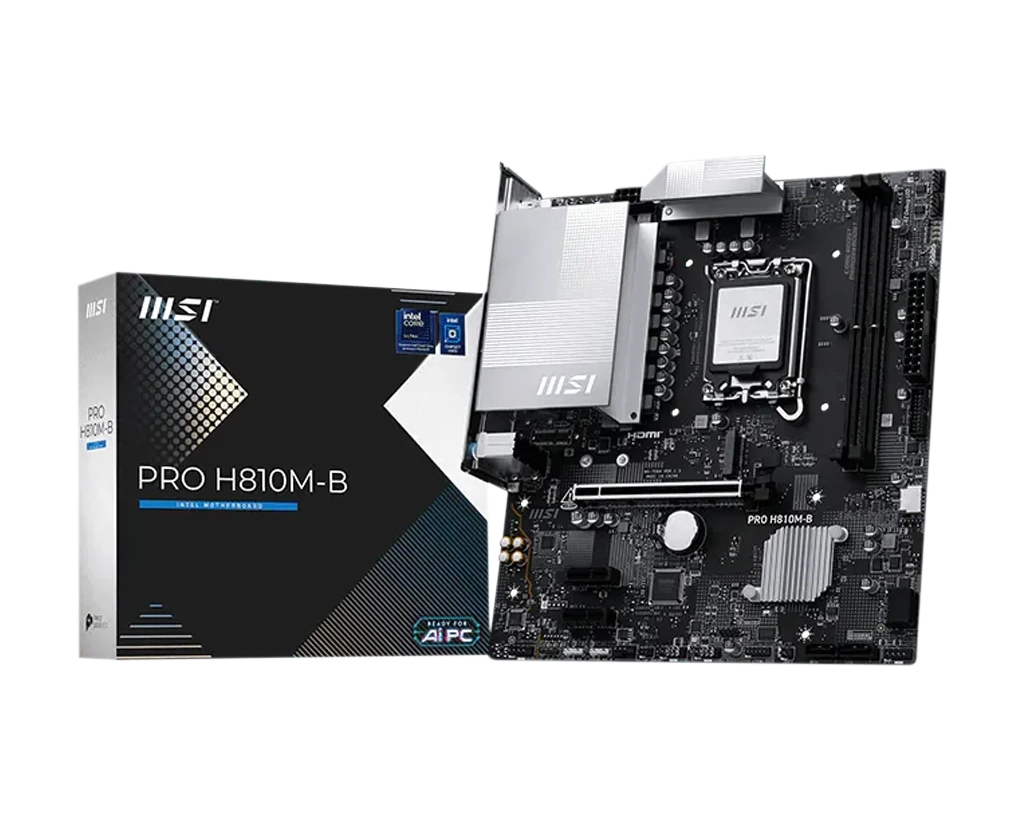 MSI PRO H810M-B (NON WIFI) (2x RAM SLOT | 1x NVME SLOT)